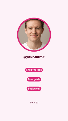 Link in bio: photo template