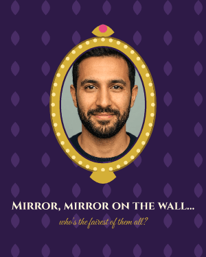 Mirror, mirror: photo template