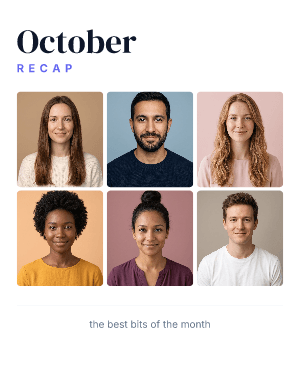Month recap: photo template