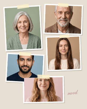Mood board: photo template