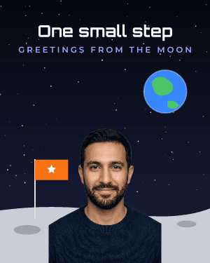 One small step: photo template
