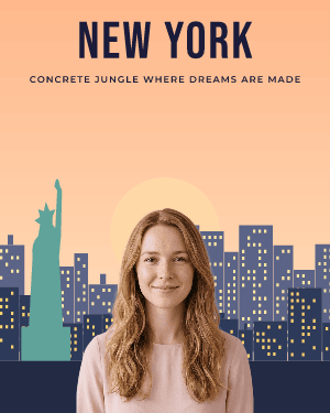 New York state of mind: photo template