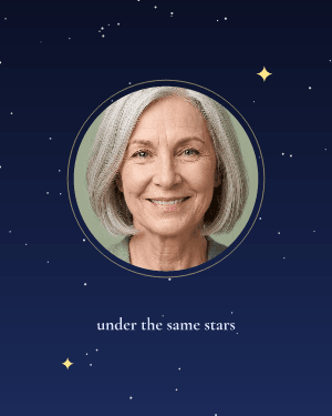 Starry night: photo template