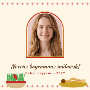 Novruz bayramı: photo template