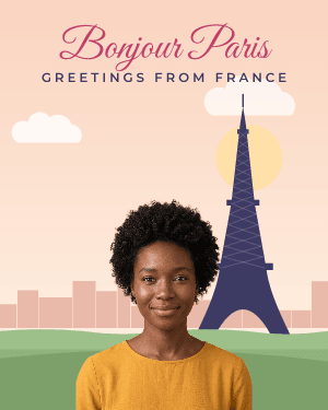 Me in Paris: photo template