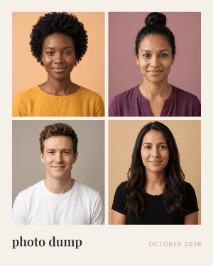 Photo dump: photo template
