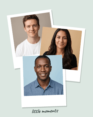 Polaroid stack: photo template