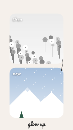 Glow up: photo template