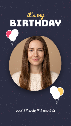 Balloon story: photo template