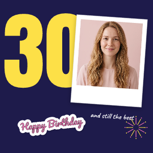 Bold thirty: photo template