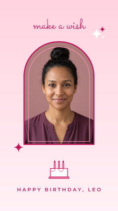 Cake story: photo template