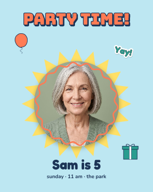 Party animals: photo template
