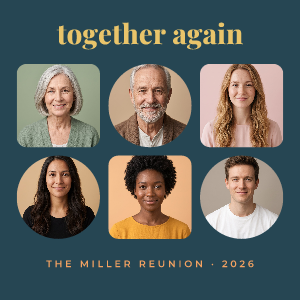 Reunion: photo template