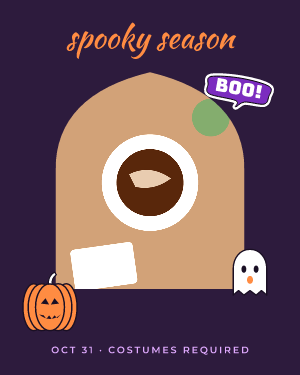 Spooky night: photo template