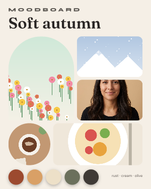 Soft autumn: photo template