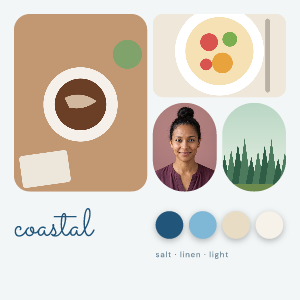 Coastal: photo template