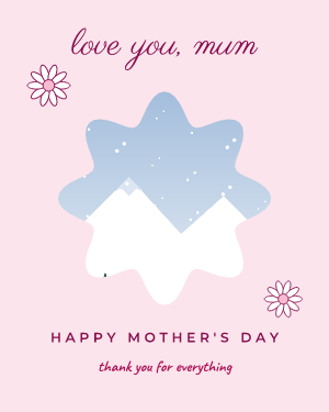 For mum: photo template