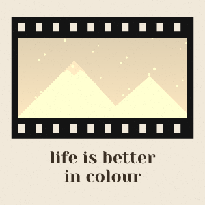 Film quote: photo template