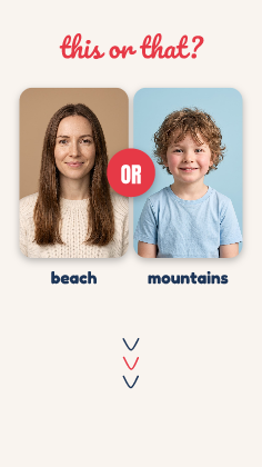 This or that: photo template