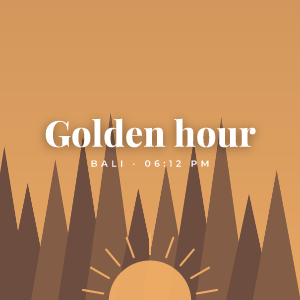 Golden hour: photo template