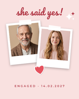 Engaged!: photo template