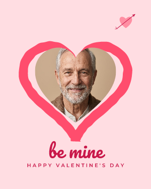 Be mine: photo template
