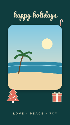 Holiday story: photo template