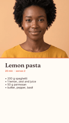 Recipe: photo template