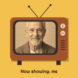 Retro TV: photo template