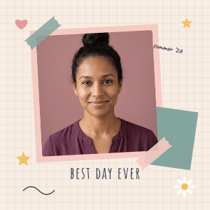 Scrapbook page: photo template