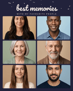 Best memories: photo template