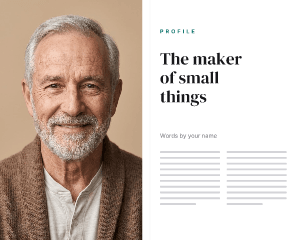 Magazine spread: photo template
