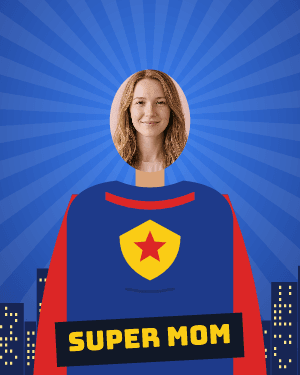 Superhero: photo template