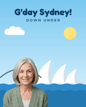 G'day Sydney: photo template