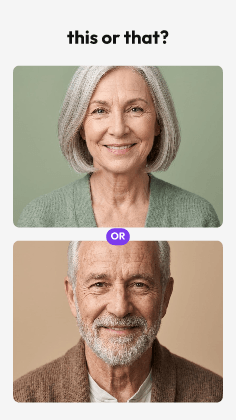 This or that: photo template