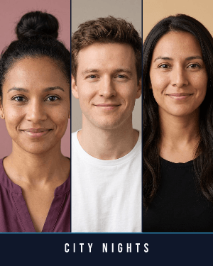 Three strips: photo template