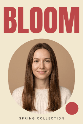 Big type poster: photo template