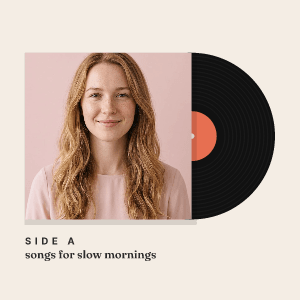 Vinyl record: photo template