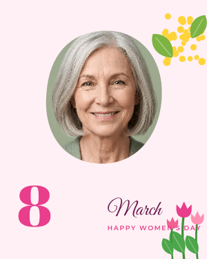 8 March: photo template