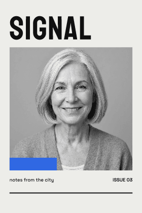 Zine cover: photo template