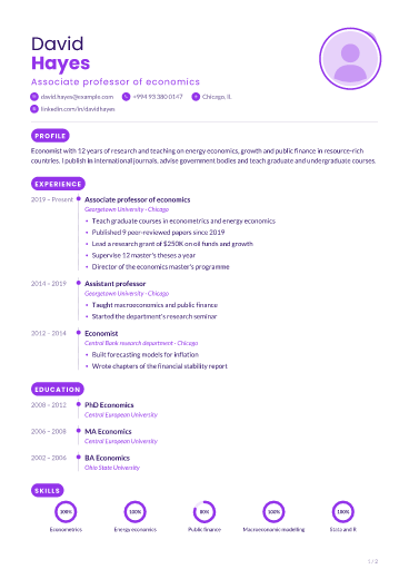 Grape: resume template