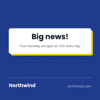 Announcement: social media post template
